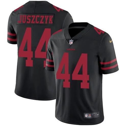 Men San Francisco 49ers #44 Kyle Juszczyk Black Nike Vapor Limited NFL Jersey
